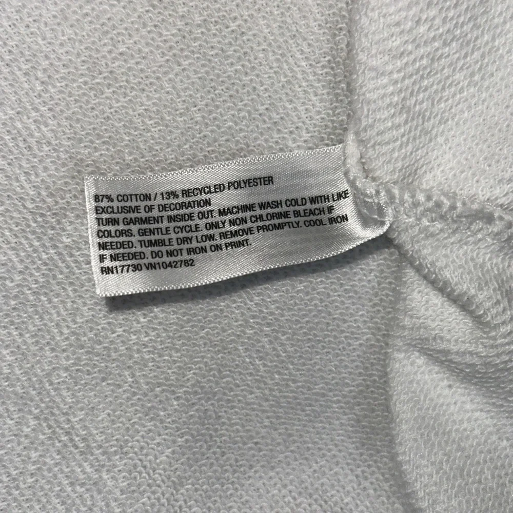 Wild Fable White Cropped Sweatshirt XL I'd Rather Be At The Beach Bikini Graphic - Picture 7 of 8